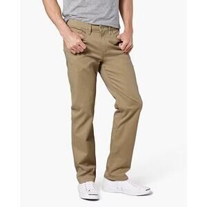 Dockers Jean Cut Khaki Men's Comfort Waistband Straight Fit Flat Front Pant